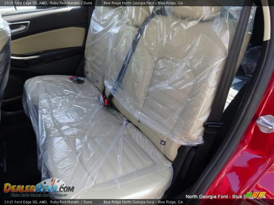 2015 Ford Edge SEL AWD Ruby Red Metallic / Dune Photo #13