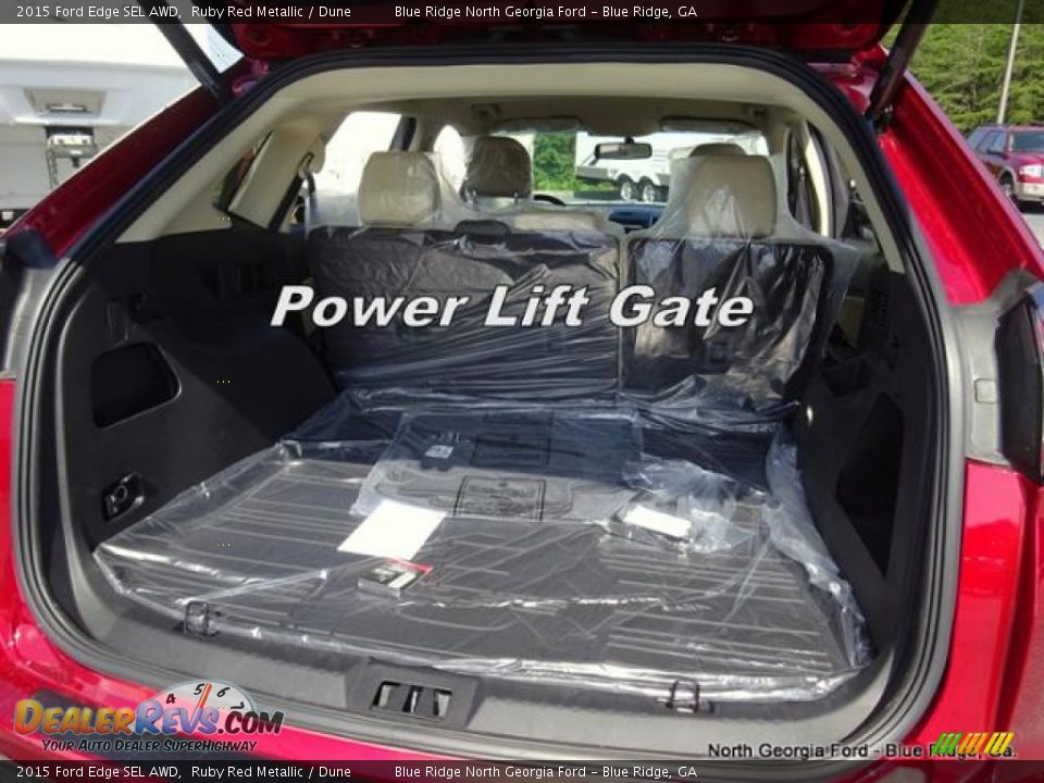 2015 Ford Edge SEL AWD Ruby Red Metallic / Dune Photo #15
