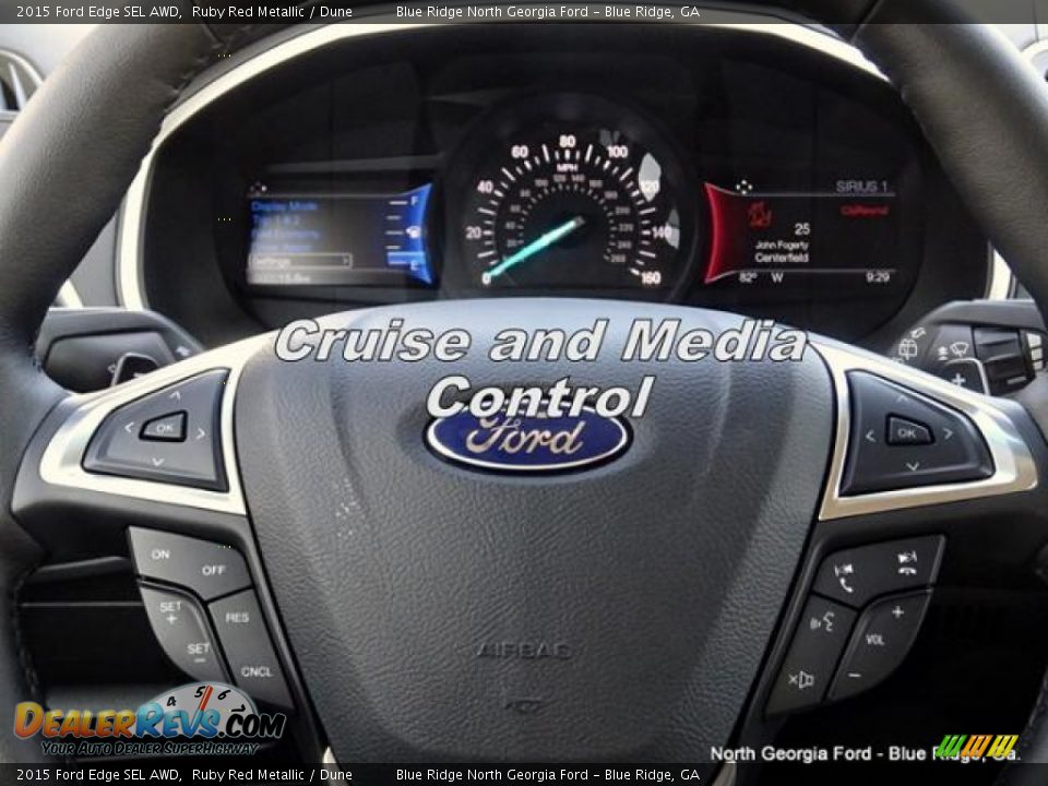2015 Ford Edge SEL AWD Ruby Red Metallic / Dune Photo #20