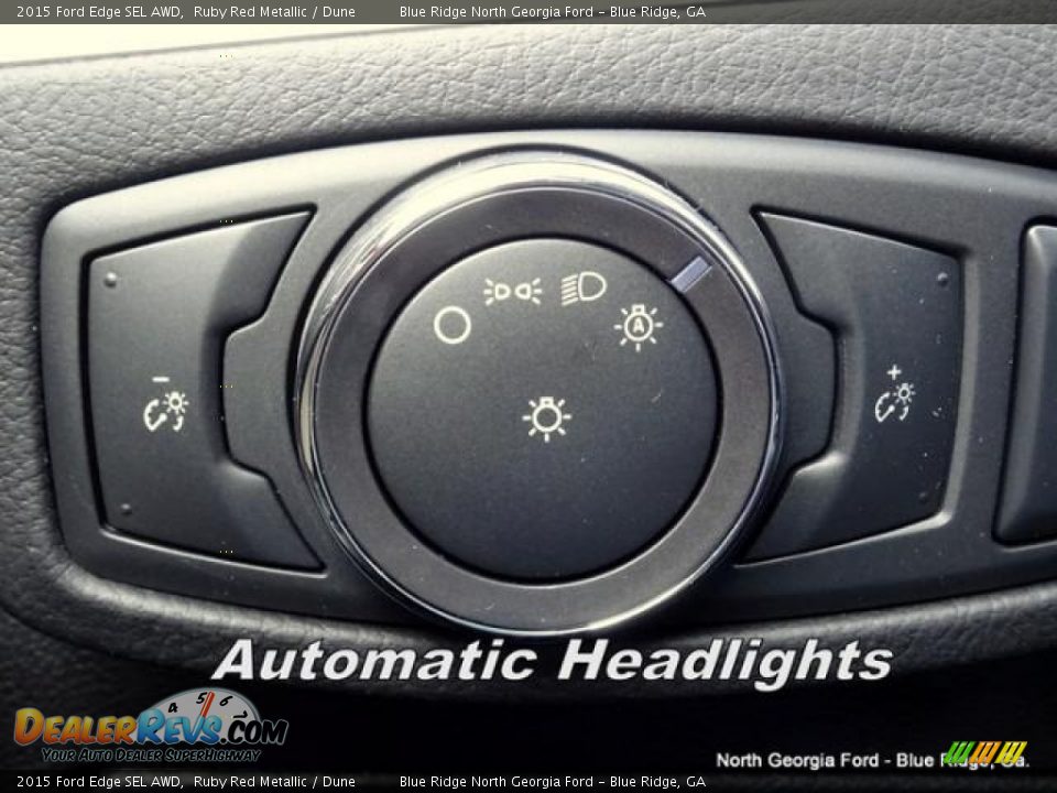 2015 Ford Edge SEL AWD Ruby Red Metallic / Dune Photo #25