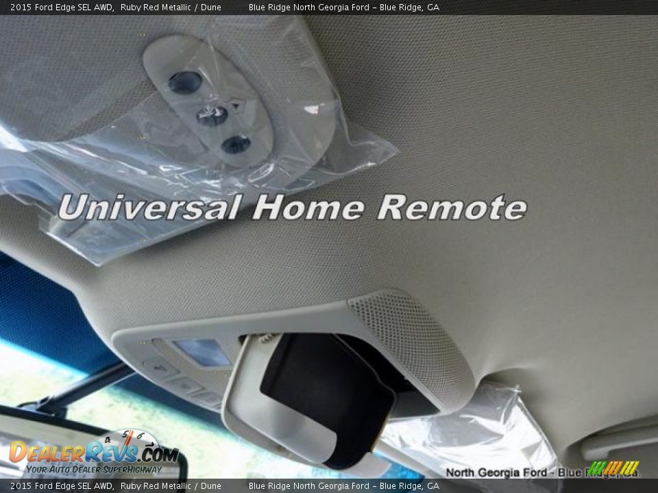 2015 Ford Edge SEL AWD Ruby Red Metallic / Dune Photo #26