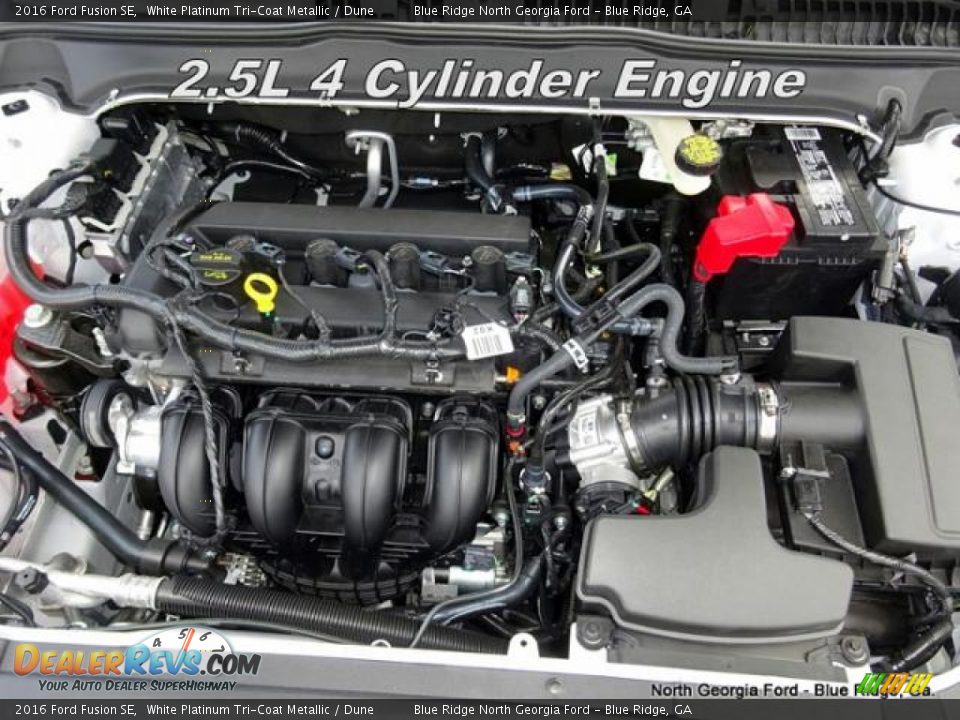 2016 Ford Fusion SE White Platinum Tri-Coat Metallic / Dune Photo #30