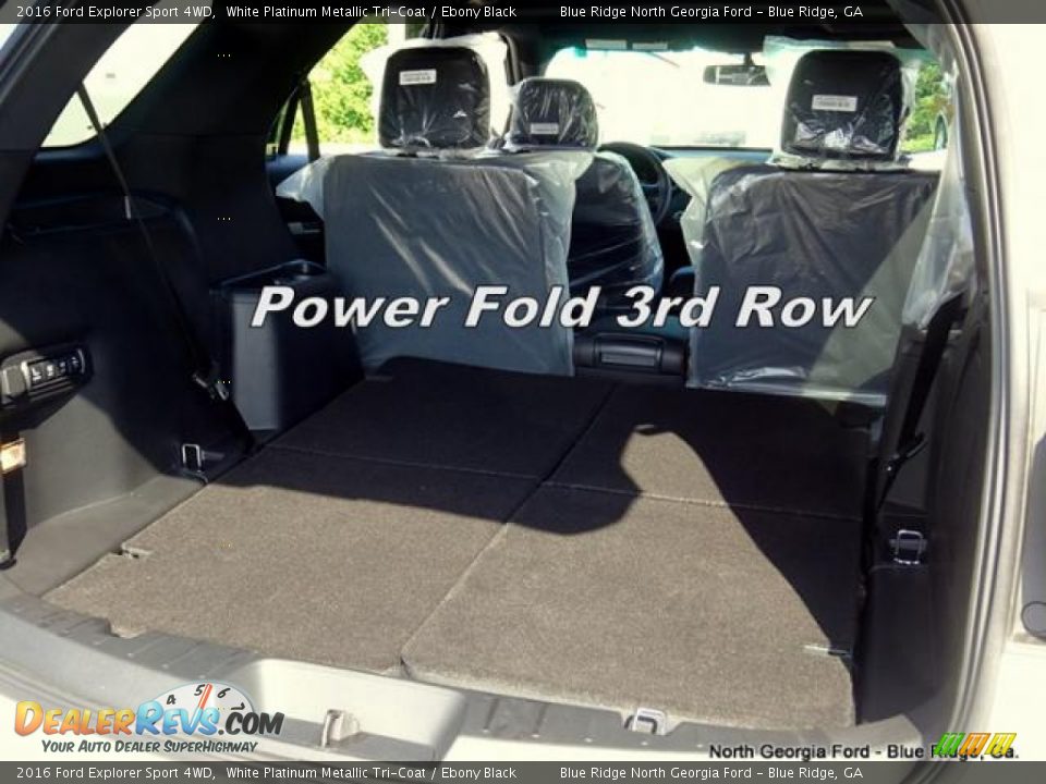 2016 Ford Explorer Sport 4WD White Platinum Metallic Tri-Coat / Ebony Black Photo #17