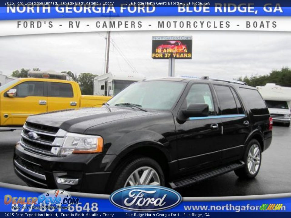 2015 Ford Expedition Limited Tuxedo Black Metallic / Ebony Photo #1