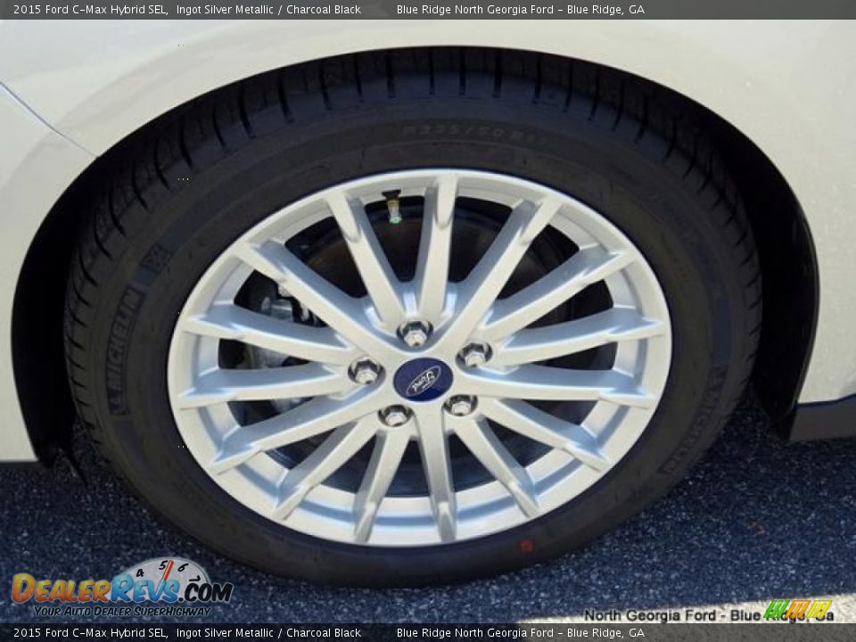 2015 Ford C-Max Hybrid SEL Ingot Silver Metallic / Charcoal Black Photo #9