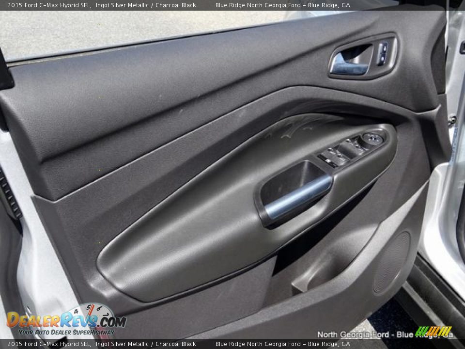 2015 Ford C-Max Hybrid SEL Ingot Silver Metallic / Charcoal Black Photo #11