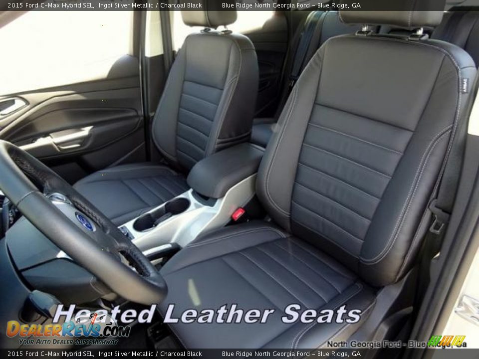 2015 Ford C-Max Hybrid SEL Ingot Silver Metallic / Charcoal Black Photo #12
