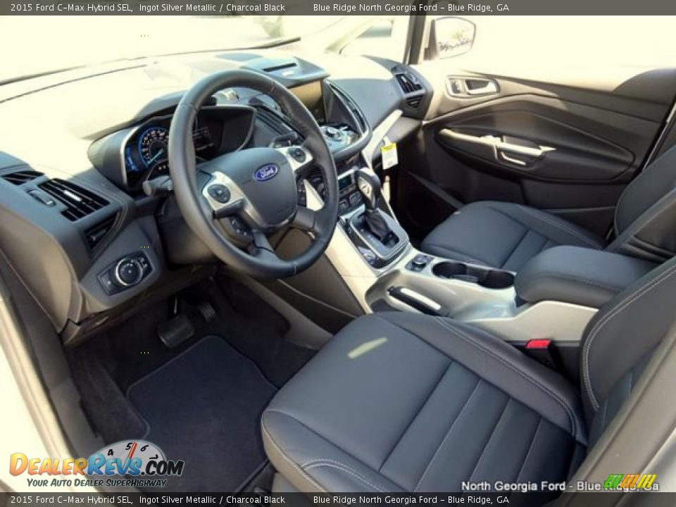 2015 Ford C-Max Hybrid SEL Ingot Silver Metallic / Charcoal Black Photo #30