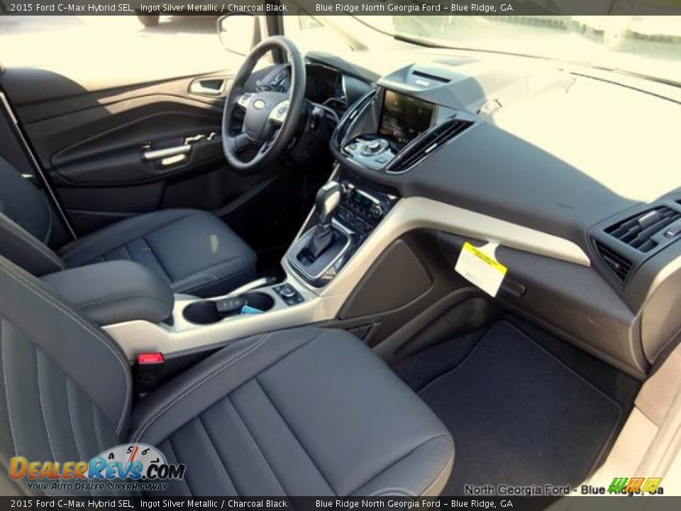 2015 Ford C-Max Hybrid SEL Ingot Silver Metallic / Charcoal Black Photo #31