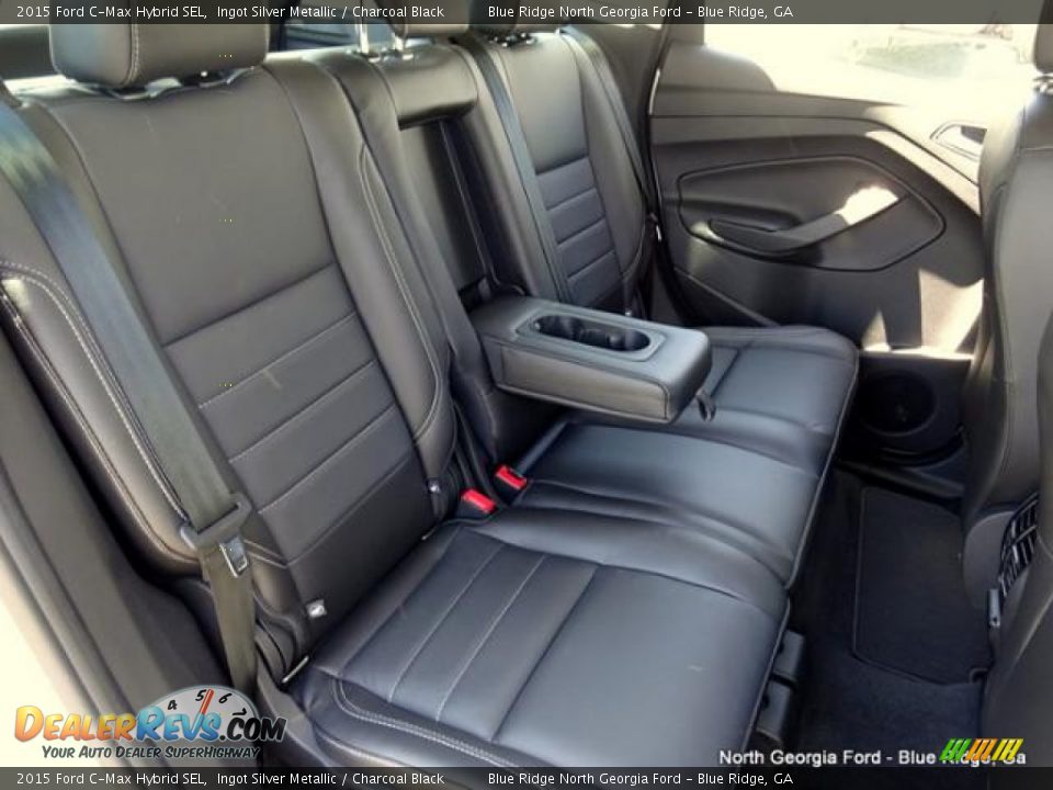 2015 Ford C-Max Hybrid SEL Ingot Silver Metallic / Charcoal Black Photo #33