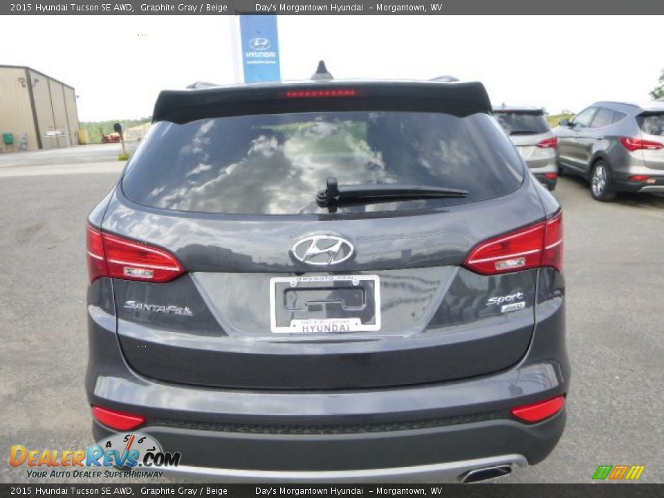 2015 Hyundai Tucson SE AWD Graphite Gray / Beige Photo #5