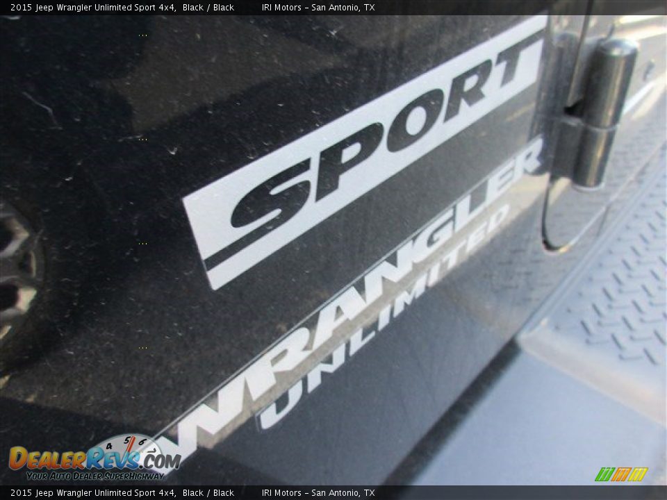 2015 Jeep Wrangler Unlimited Sport 4x4 Black / Black Photo #3