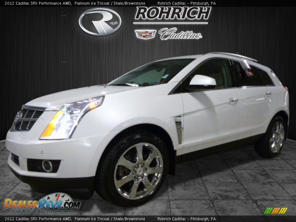 2012 Cadillac SRX Performance AWD Platinum Ice Tricoat / Shale/Brownstone Photo #1