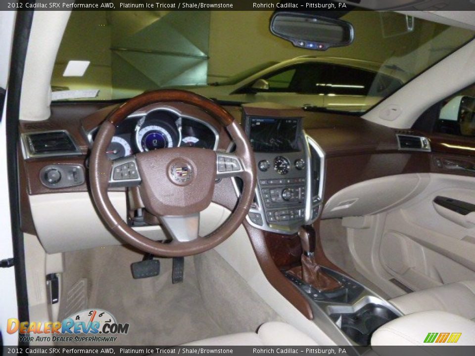 2012 Cadillac SRX Performance AWD Platinum Ice Tricoat / Shale/Brownstone Photo #7