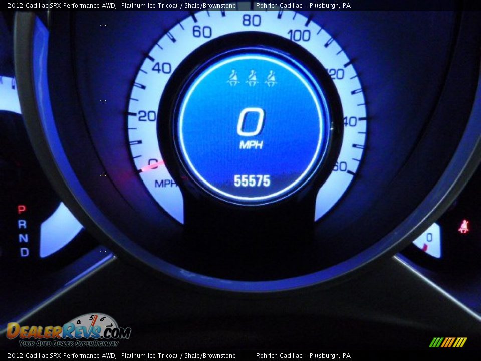 2012 Cadillac SRX Performance AWD Platinum Ice Tricoat / Shale/Brownstone Photo #9