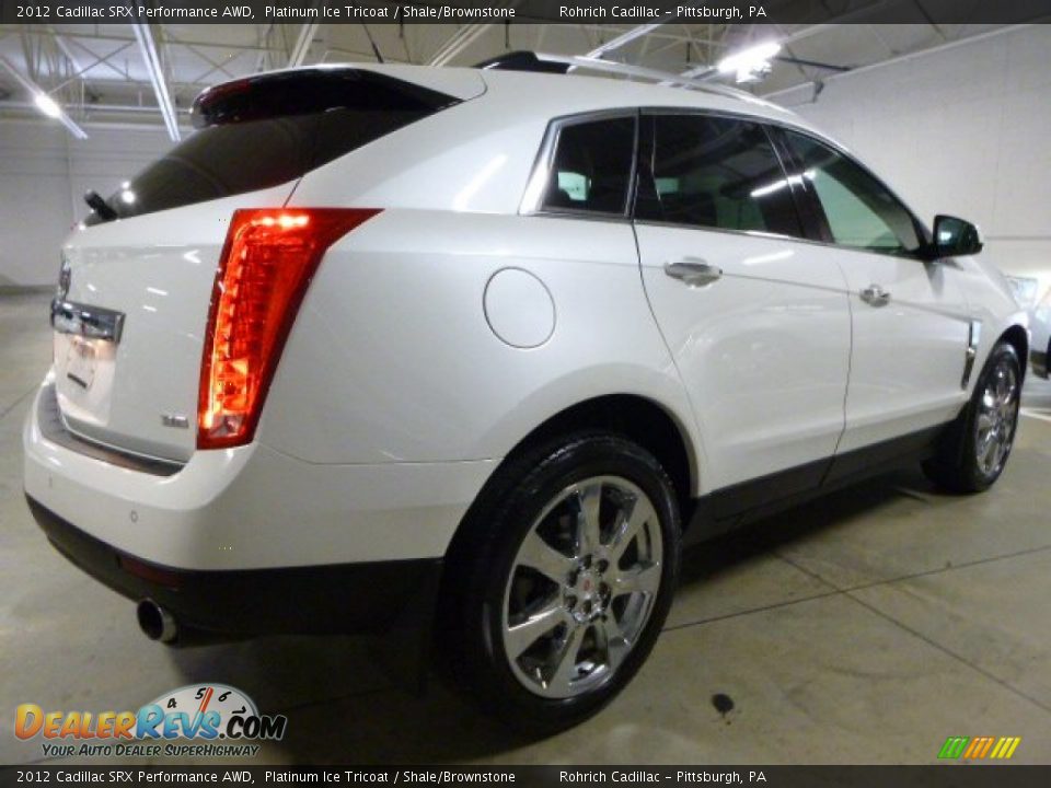 2012 Cadillac SRX Performance AWD Platinum Ice Tricoat / Shale/Brownstone Photo #12