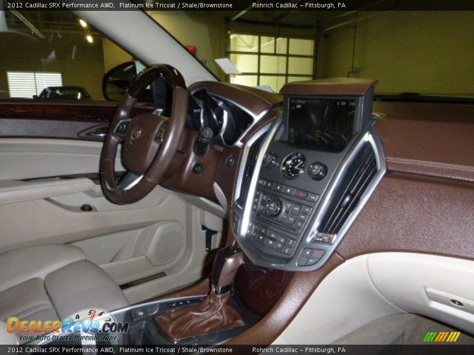 2012 Cadillac SRX Performance AWD Platinum Ice Tricoat / Shale/Brownstone Photo #15