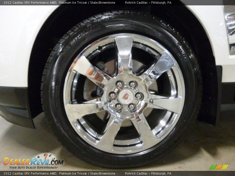 2012 Cadillac SRX Performance AWD Platinum Ice Tricoat / Shale/Brownstone Photo #17