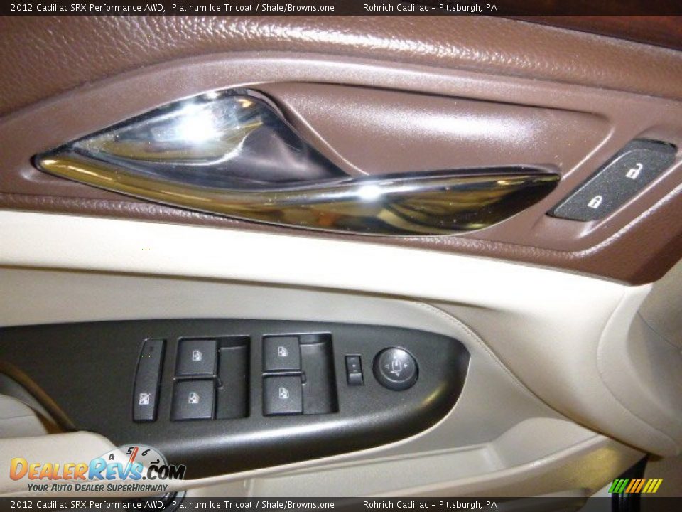 2012 Cadillac SRX Performance AWD Platinum Ice Tricoat / Shale/Brownstone Photo #18