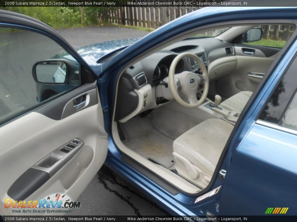 2008 Subaru Impreza 2.5i Sedan Newport Blue Pearl / Ivory Photo #10