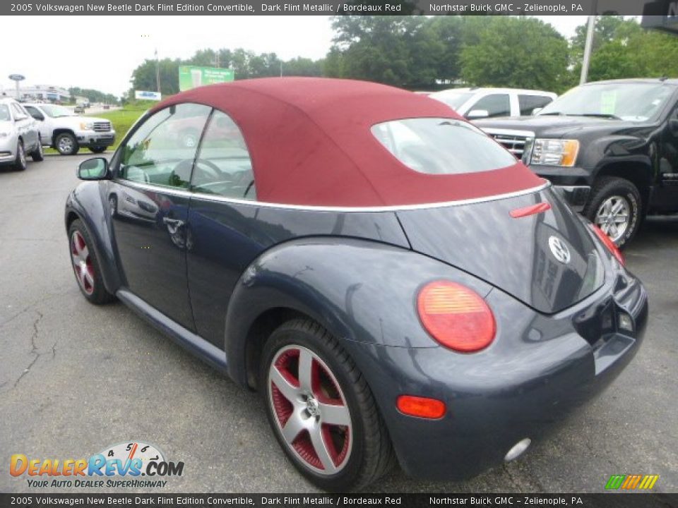 2005 Volkswagen New Beetle Dark Flint Edition Convertible Dark Flint Metallic / Bordeaux Red Photo #3