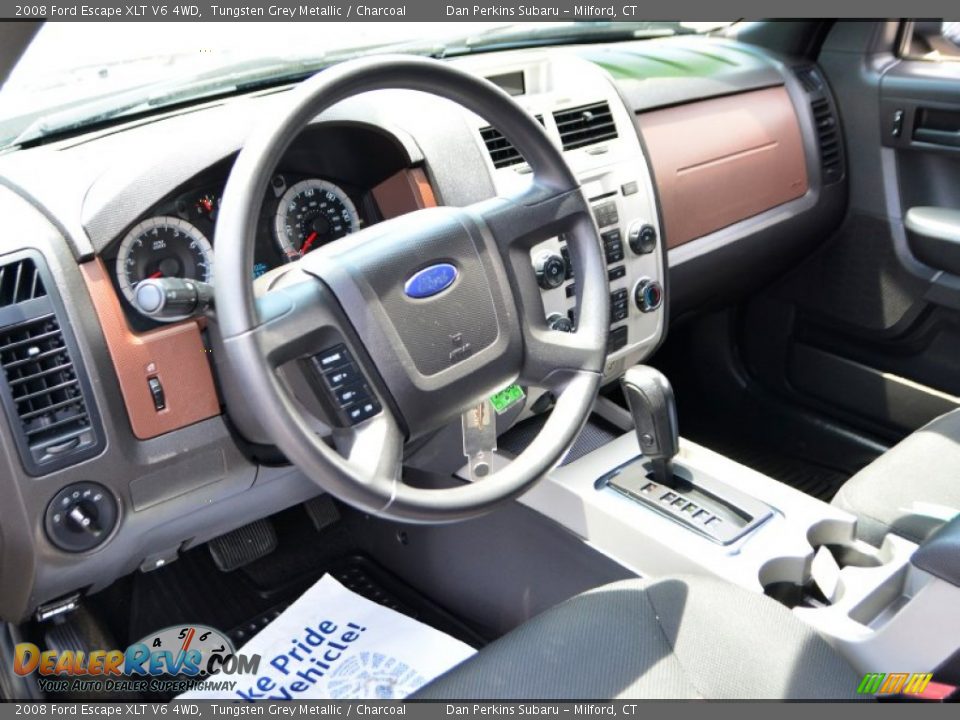 2008 Ford Escape XLT V6 4WD Tungsten Grey Metallic / Charcoal Photo #9