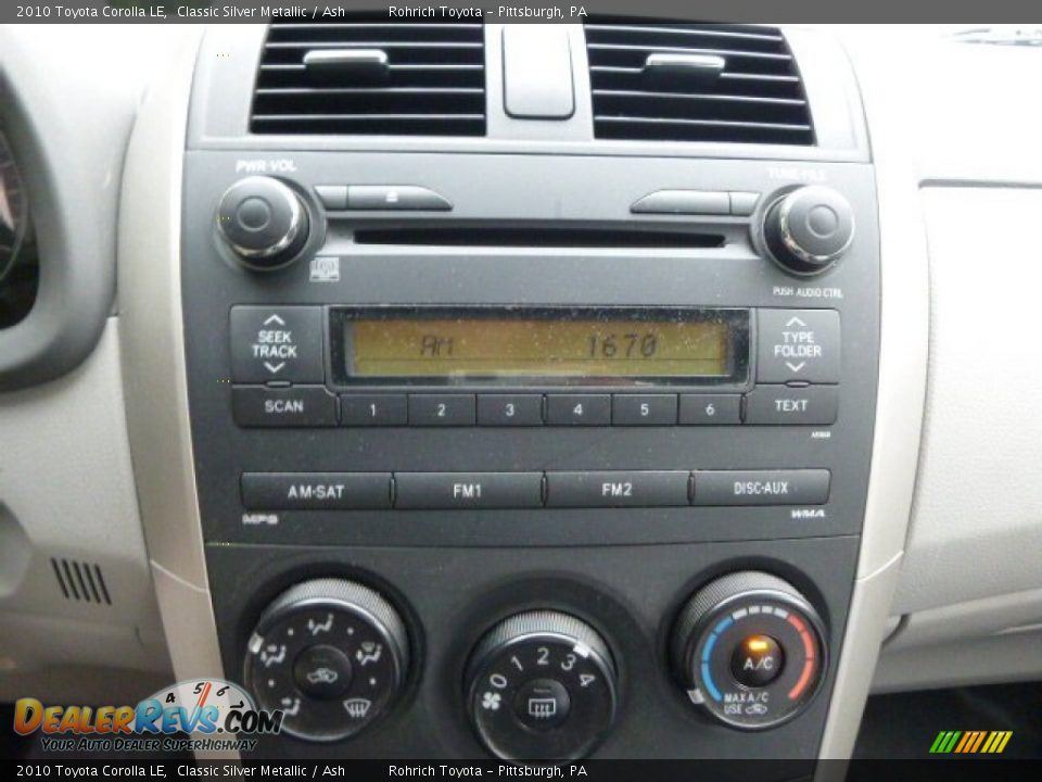 2010 Toyota Corolla LE Classic Silver Metallic / Ash Photo #3