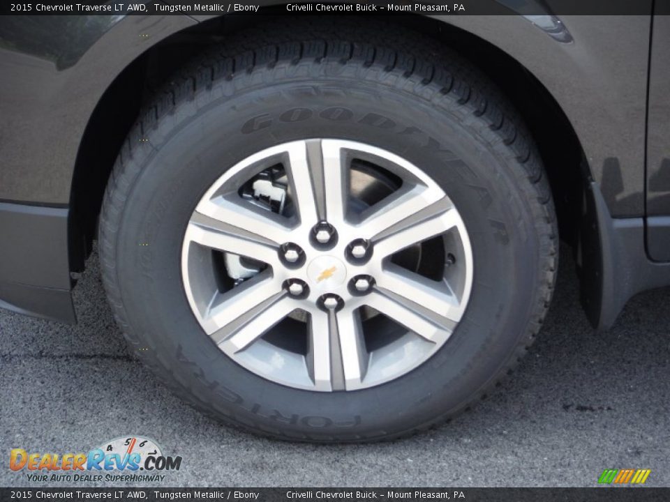 2015 Chevrolet Traverse LT AWD Tungsten Metallic / Ebony Photo #3