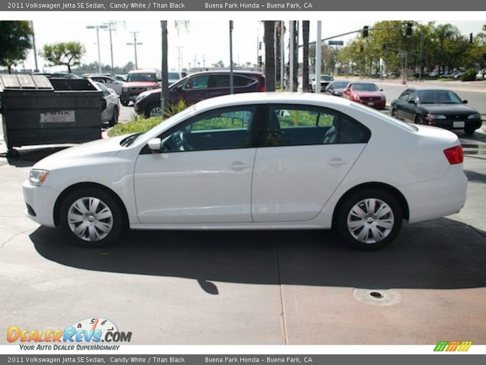 2011 Volkswagen Jetta SE Sedan Candy White / Titan Black Photo #9