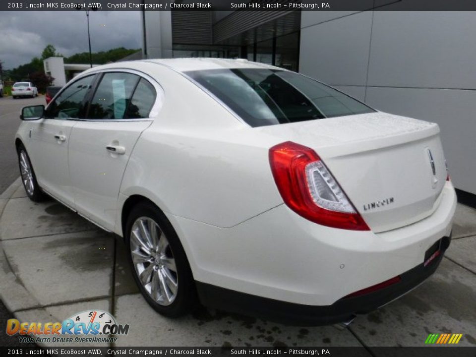 2013 Lincoln MKS EcoBoost AWD Crystal Champagne / Charcoal Black Photo #3