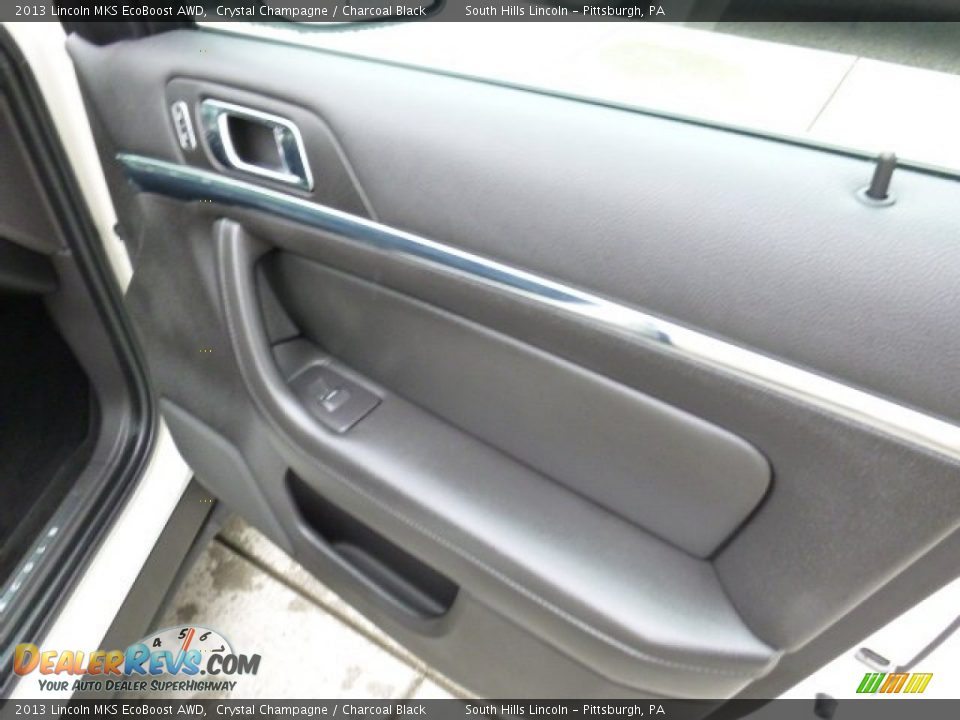 2013 Lincoln MKS EcoBoost AWD Crystal Champagne / Charcoal Black Photo #12