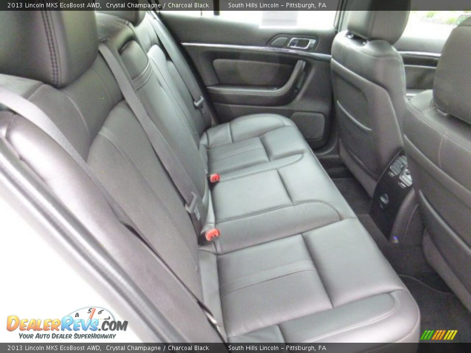 2013 Lincoln MKS EcoBoost AWD Crystal Champagne / Charcoal Black Photo #13