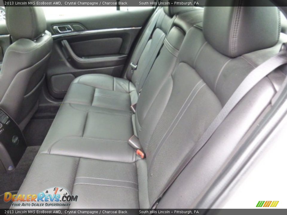 2013 Lincoln MKS EcoBoost AWD Crystal Champagne / Charcoal Black Photo #15