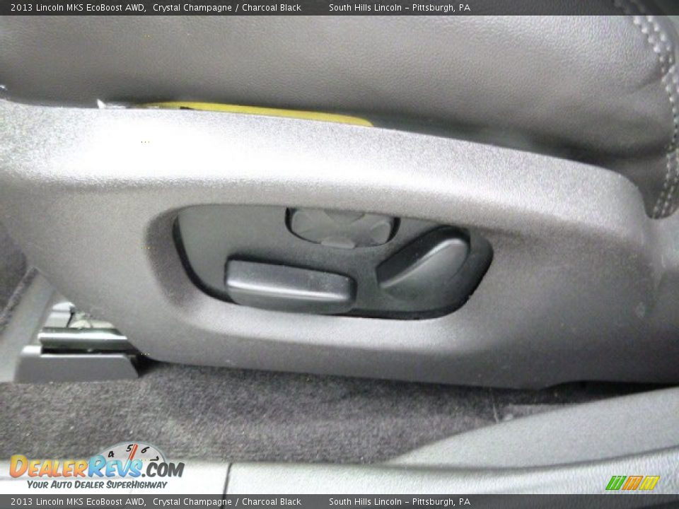 2013 Lincoln MKS EcoBoost AWD Crystal Champagne / Charcoal Black Photo #19
