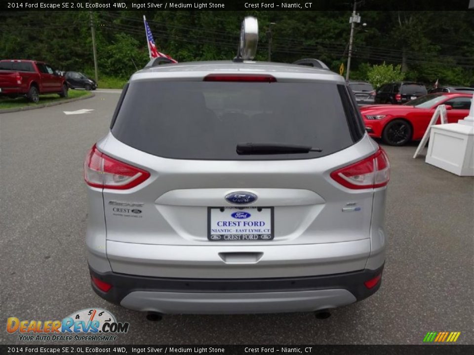 2014 Ford Escape SE 2.0L EcoBoost 4WD Ingot Silver / Medium Light Stone Photo #6