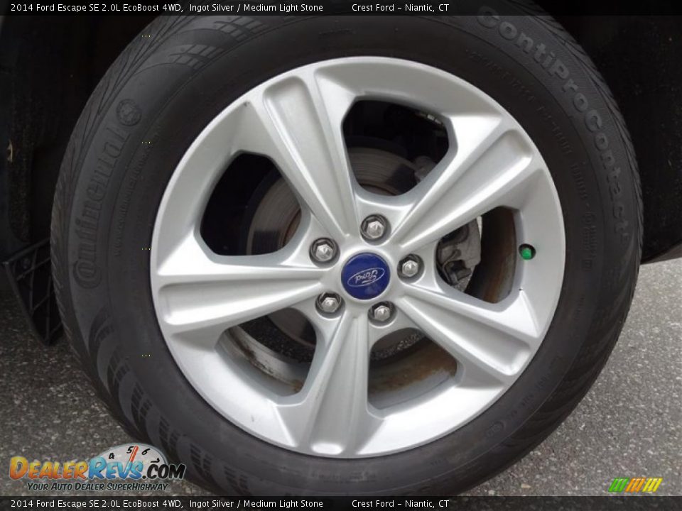 2014 Ford Escape SE 2.0L EcoBoost 4WD Ingot Silver / Medium Light Stone Photo #9