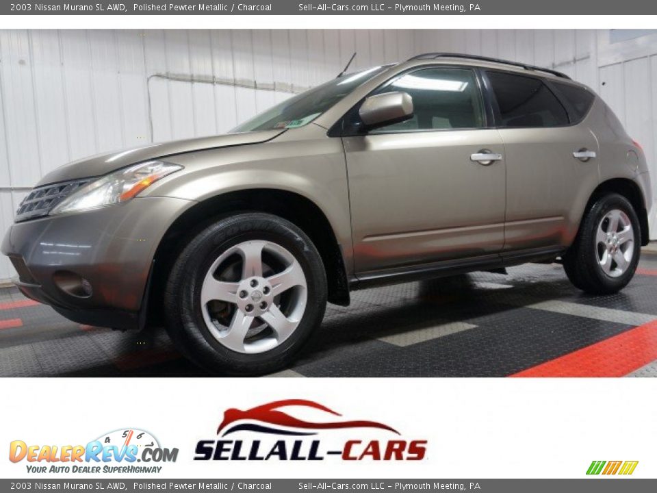 2003 Nissan Murano SL AWD Polished Pewter Metallic / Charcoal Photo #1