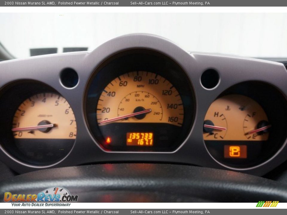 2003 Nissan Murano SL AWD Polished Pewter Metallic / Charcoal Photo #27