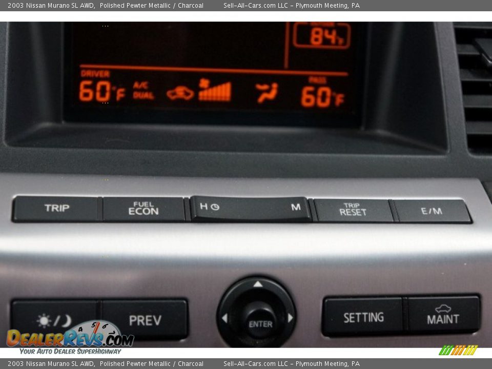 2003 Nissan Murano SL AWD Polished Pewter Metallic / Charcoal Photo #30