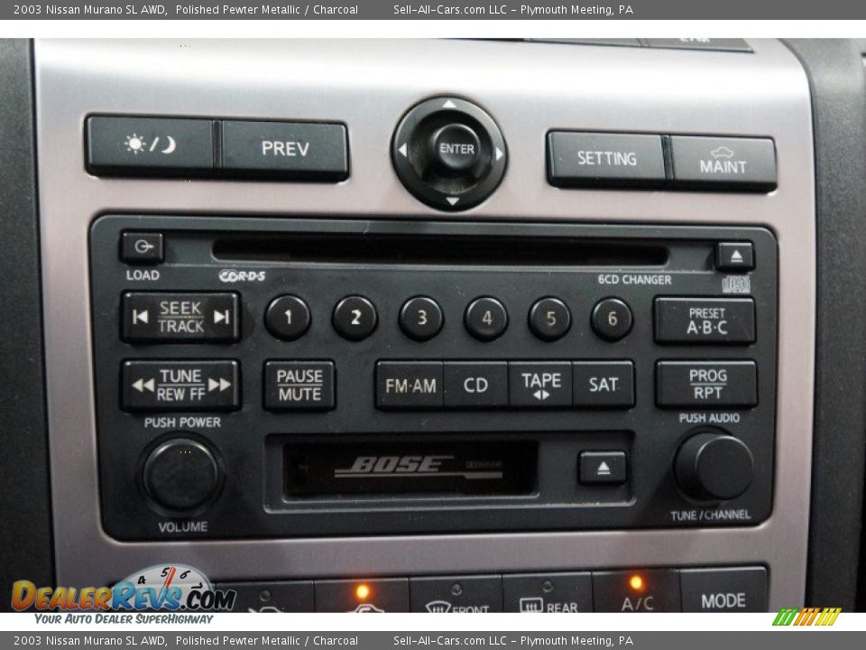 2003 Nissan Murano SL AWD Polished Pewter Metallic / Charcoal Photo #31