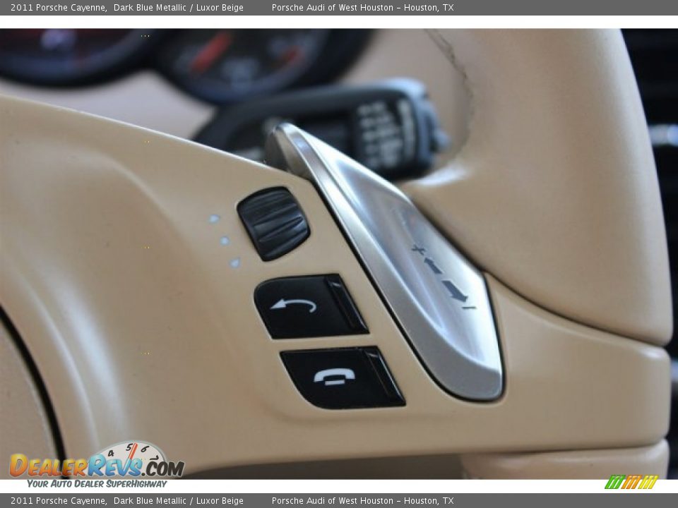 2011 Porsche Cayenne Dark Blue Metallic / Luxor Beige Photo #31