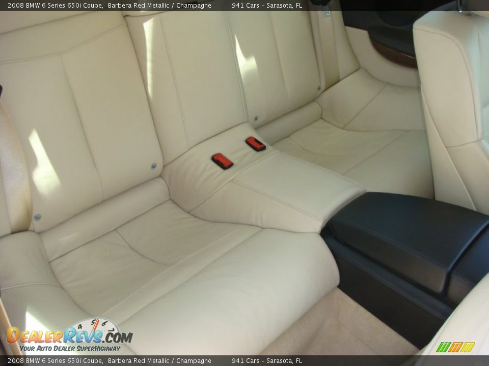 Rear Seat of 2008 BMW 6 Series 650i Coupe Photo #23