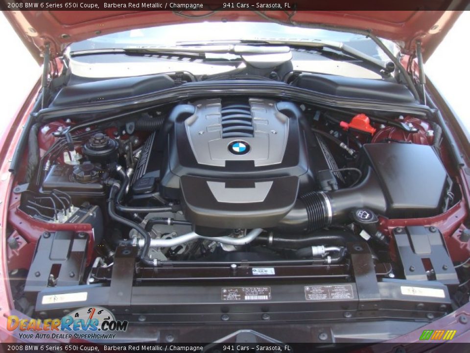2008 BMW 6 Series 650i Coupe 4.8 Liter DOHC 32-Valve VVT V8 Engine Photo #26