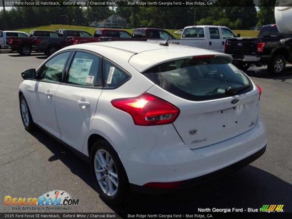 2015 Ford Focus SE Hatchback Oxford White / Charcoal Black Photo #3