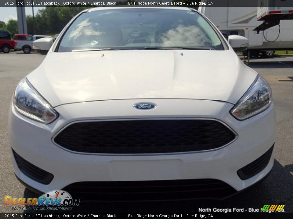 2015 Ford Focus SE Hatchback Oxford White / Charcoal Black Photo #8