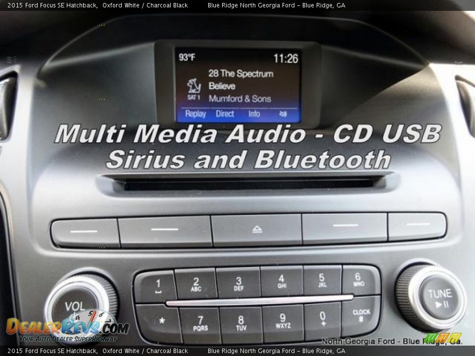 2015 Ford Focus SE Hatchback Oxford White / Charcoal Black Photo #20