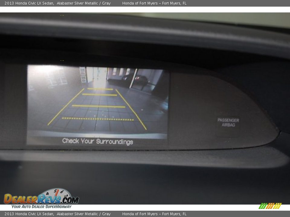 2013 Honda Civic LX Sedan Alabaster Silver Metallic / Gray Photo #20