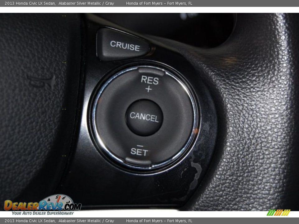 2013 Honda Civic LX Sedan Alabaster Silver Metallic / Gray Photo #21