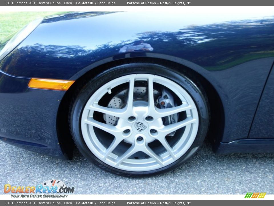 2011 Porsche 911 Carrera Coupe Dark Blue Metallic / Sand Beige Photo #9