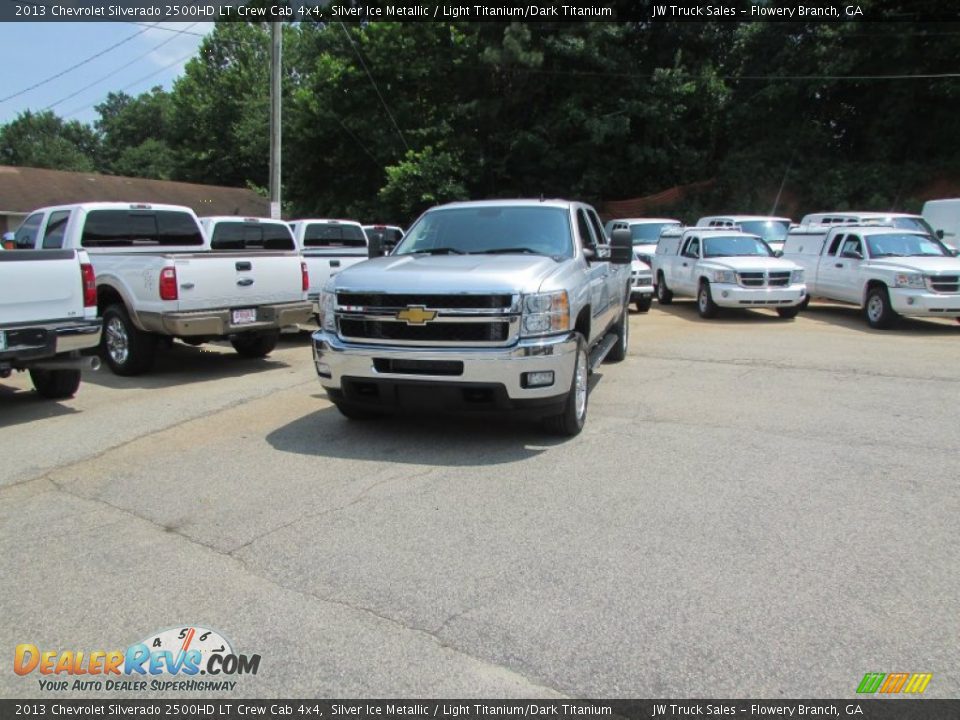 2013 Chevrolet Silverado 2500HD LT Crew Cab 4x4 Silver Ice Metallic / Light Titanium/Dark Titanium Photo #1